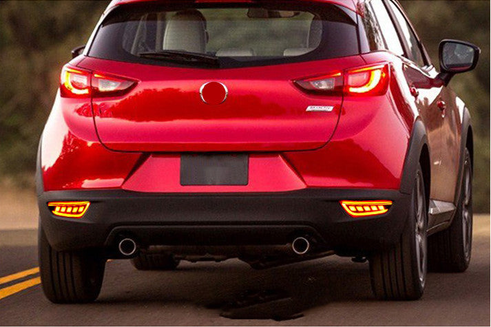 For 2016-21 for Mazda CX-3 CX3 Rear Bumper decoration lamp led brake light Refit 2X