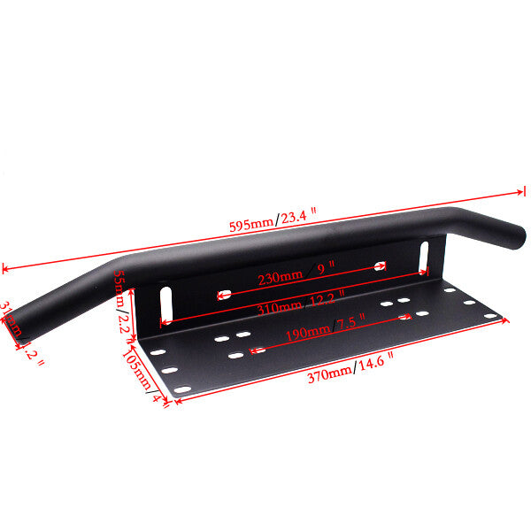 US General Motors Bumper License Plate Mounting Bracket LED Driving Fog Light 1 Piece n