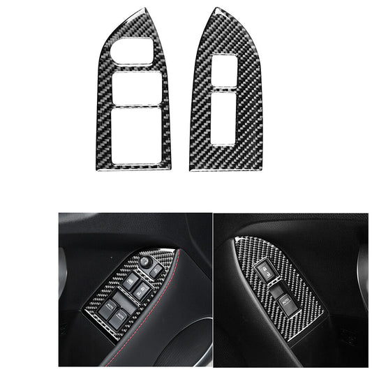 Red Carbon Fiber Interior Below Radio Control Cover Trim for Acura TSX 2009-2014 v
