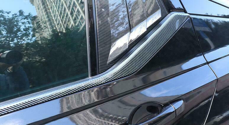 for Nissan Altima 2019-22 Carbon Fibre Steel Bottom Window Frame Sill Trim Cover