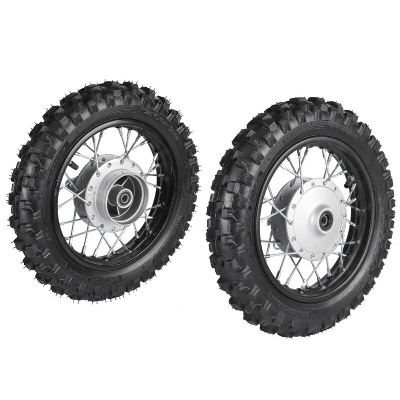 2.50-10 inch Front Rear Wheel Tyre 1.4x10 Rim CRF50 Dirt Bike Drum Brake 70cc 50