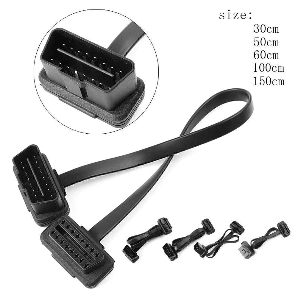 Car OBD II OBD2 Cable Cord 16 Pin Male to Female Extension Cable Car Diagnos Q
