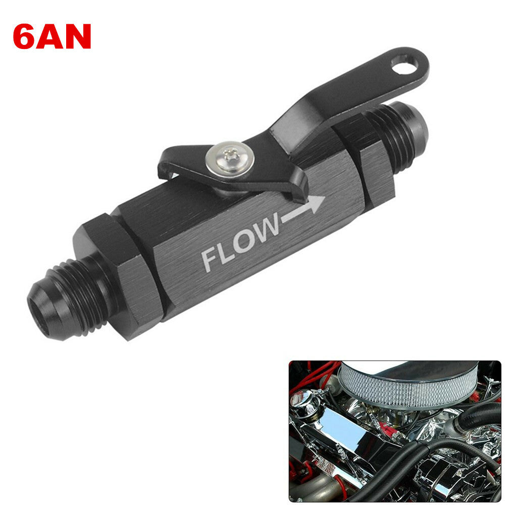 6AN fuel tank handle cut-off cable rod safety roller aluminum stop valve - n