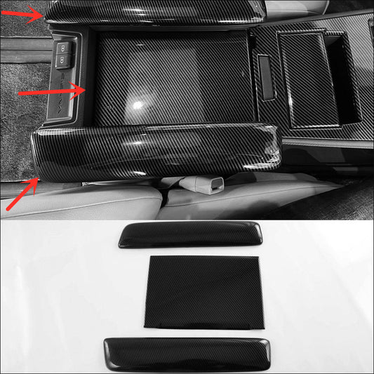 For 2021-22 for Toyota for Sienna Carbon Fiber Central Armrest Storage Box Molding Trim