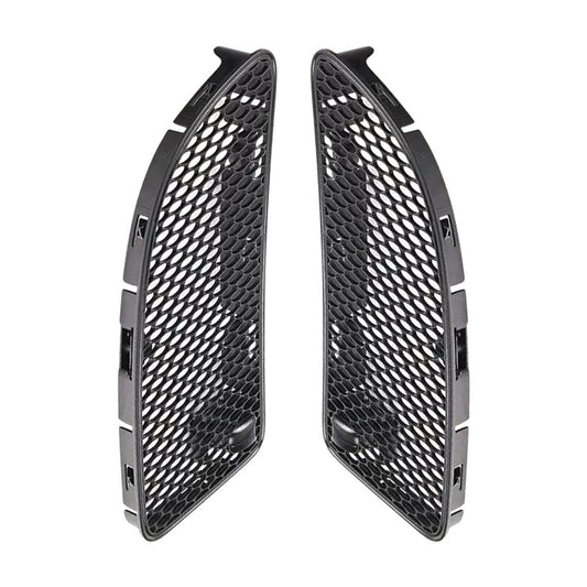 Pair Front Hood Grille Cover Black For 2005-2011 SLK280 SLK300 SLK350 SLK55 AMG Q