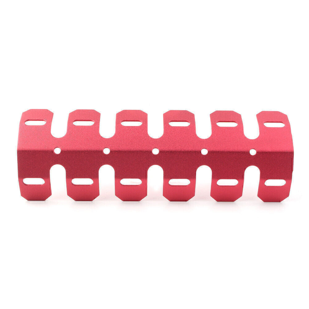 Red Motorcycle Exhaust Muffler Pipe Heat Shield Cover Heel Guard Fit Dirt Bike Q