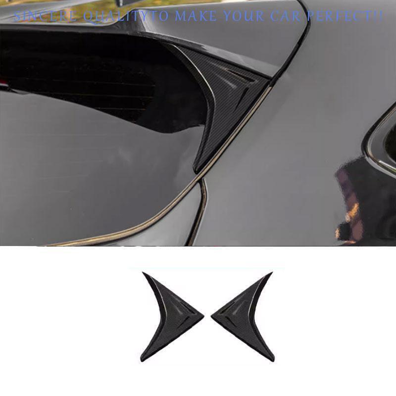 for Toyota Highlander 2020-2024 Carbon Fiber Trunk Spoiler Top Wing Side Trims