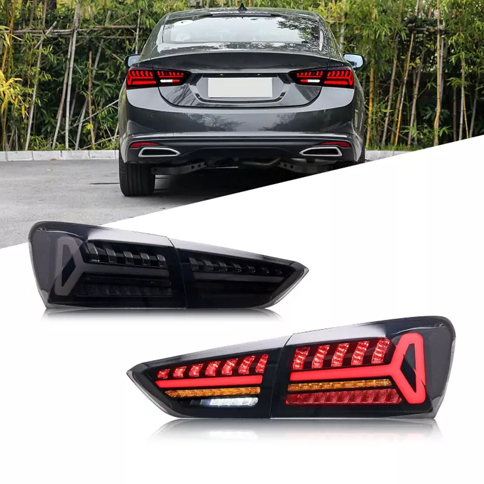 for Chevrolet Malibu Smoke XL LED Tail Lights Sequential Rear Lamps 2019-2021