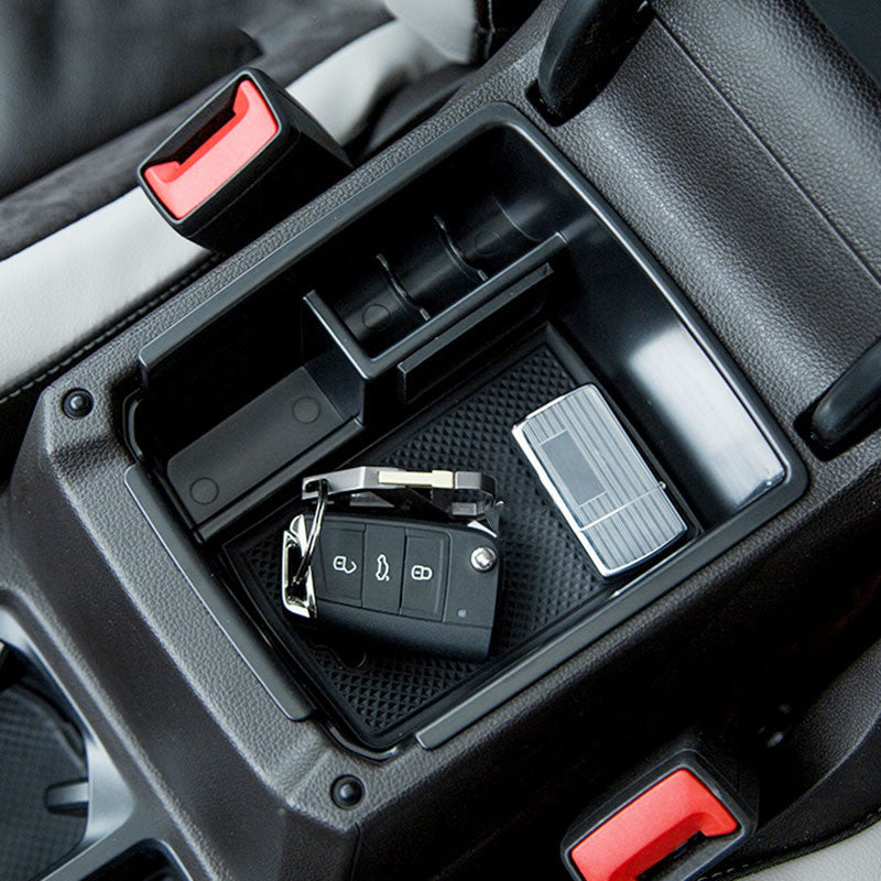 Armrest Storage Box for VW for Tiguan 2 2016 - Centre Console Container Holder Q