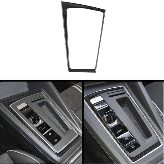 Interior Gear Shifter Side Frame Carbon Fiber Trim for VW for Golf 8 MK8 GTI 2020-21