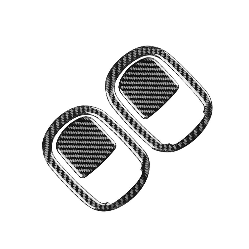 Carbon Fiber for Seat Backrest Switch Cover Trim for Dodge for Challenger 2015-2023 19