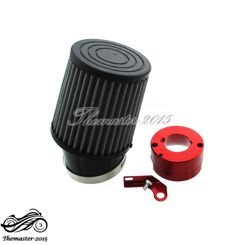 Red Air Filter  Adapter Kit For Predator 301cc 420cc GX340 GX390 Clone Engine Q