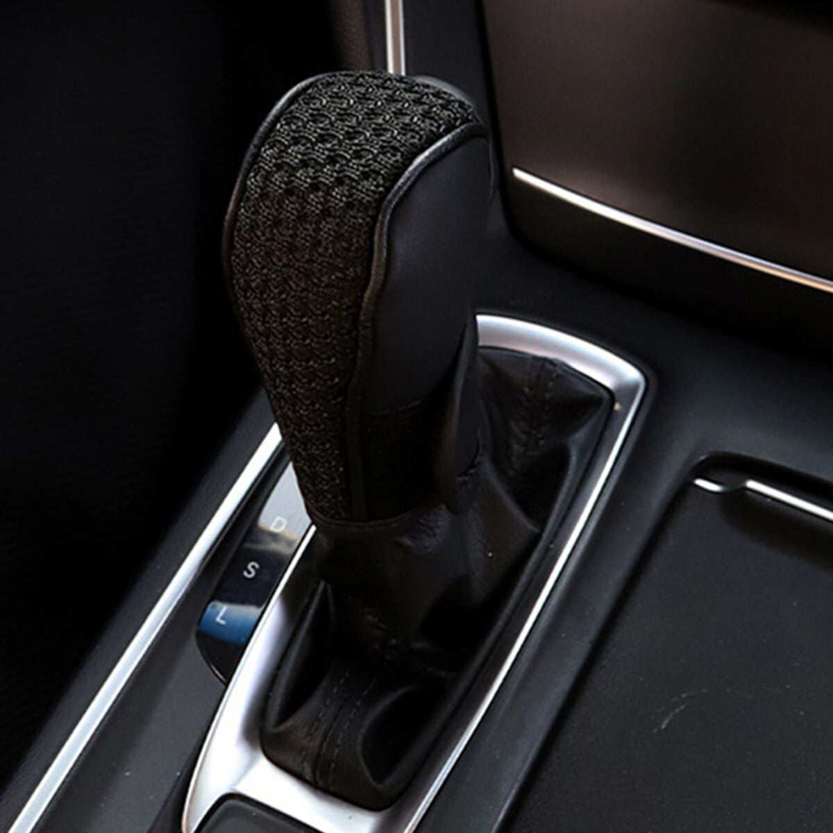 Car Gear Shift Cover Ice Silk Gear Shift Cover Fit For Car Shifter Interior Trim Q
