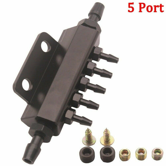 5-port automotive vacuum block intake manifold fuel gas exhaust valve turbocharger universal