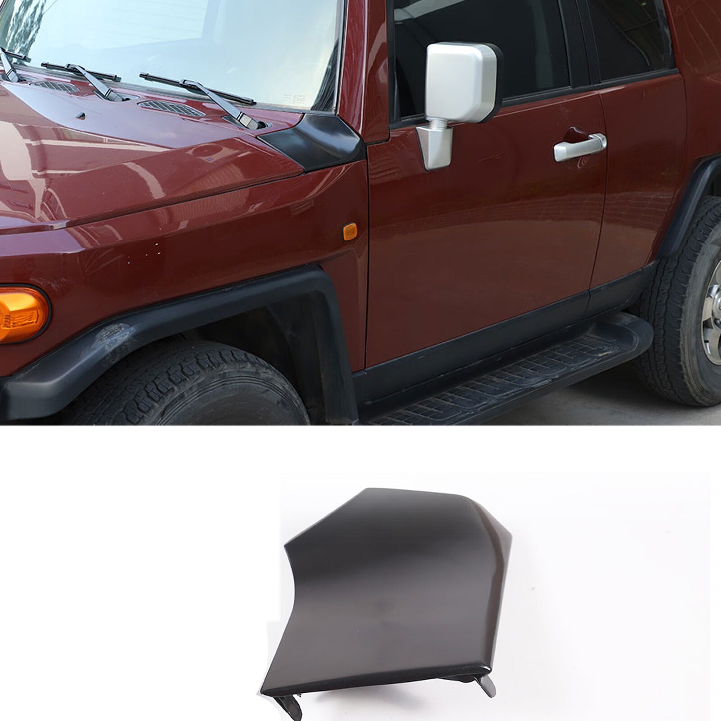Carbon ABS Interior Center Vent Cover Trim for FJ Cruiser 2007-2014- v