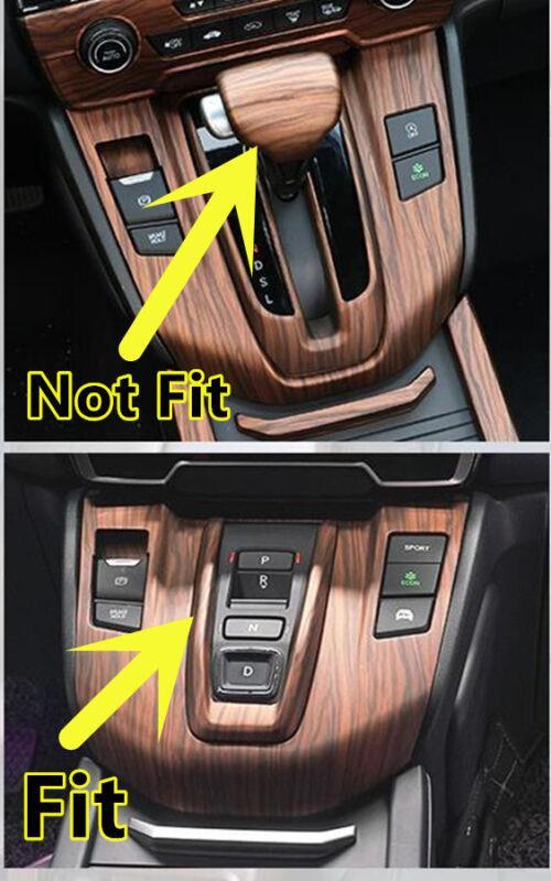 ABS Peach Wood Grain Gear Shift Frame Cover Trim for Honda CRV for CR-V 2020-2022