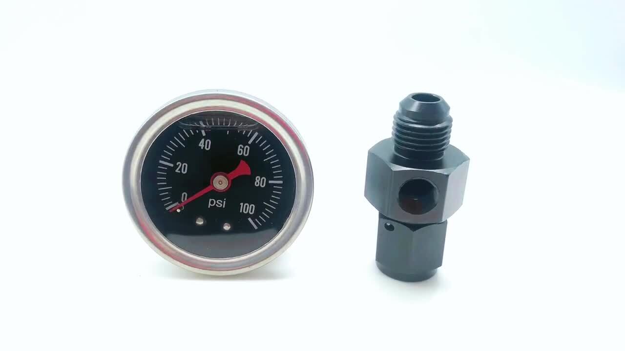 52mm Auto Electronic Oil Pressure Gauge Ultra-Thin with 1/8 Npt Sensor 0-150psi Q