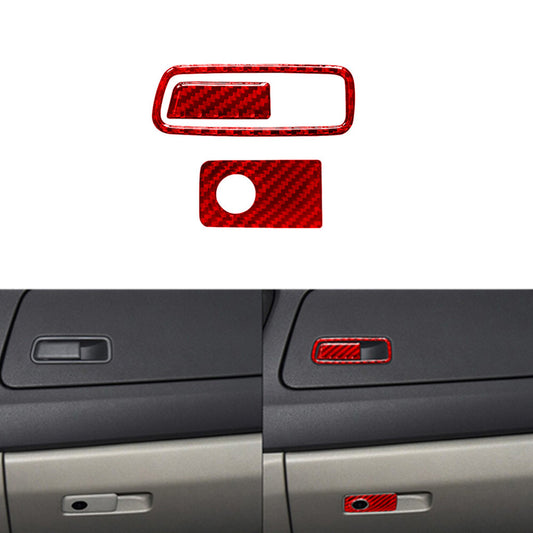 2Pcs Carbon Fiber Speedometer Frame Cover Trim For Ranger 2019-2022 v