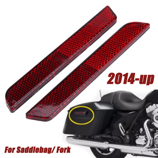 Reflective saddlebag latch cover suitable for Harley tourist road King Street gliding - n