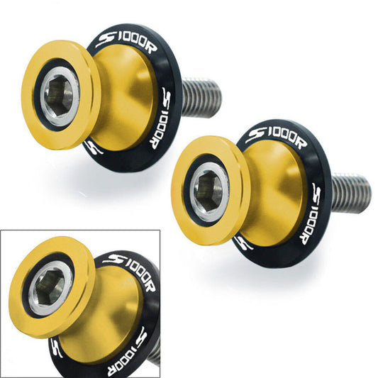 Schwingenspulen Spulengleiter Standschraube M8 F¨¹r for BMW S1000R S1000RR 14-18 Gold