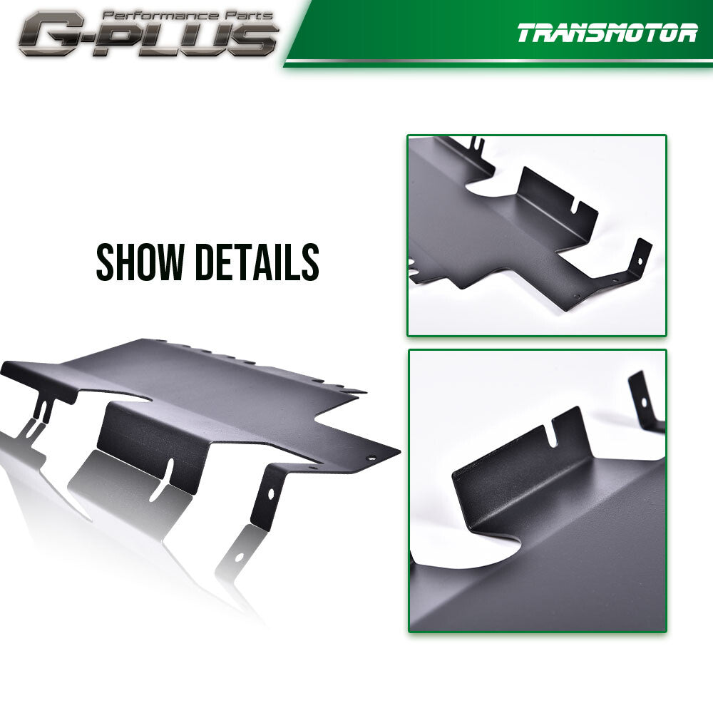 Fits 2015 - 2018 for Subaru WRX / WRX STi Black Radiator Shroud Cooling Plate Kit - v