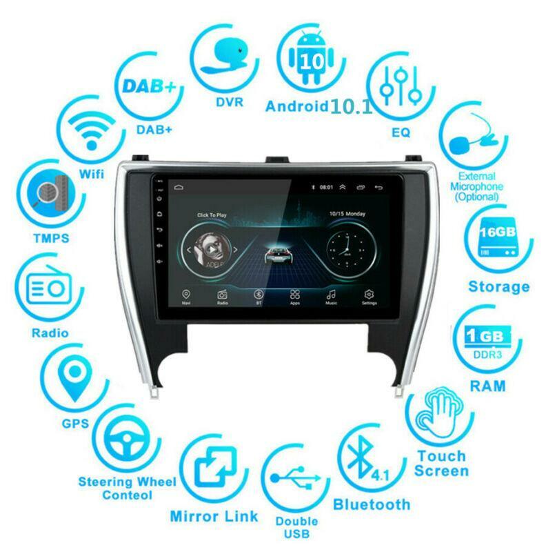 Compatible with 2015-17 for Camry with Canbus 10.1-inch Android 10.1 Car Radio GPS Navigation 1+16GB n