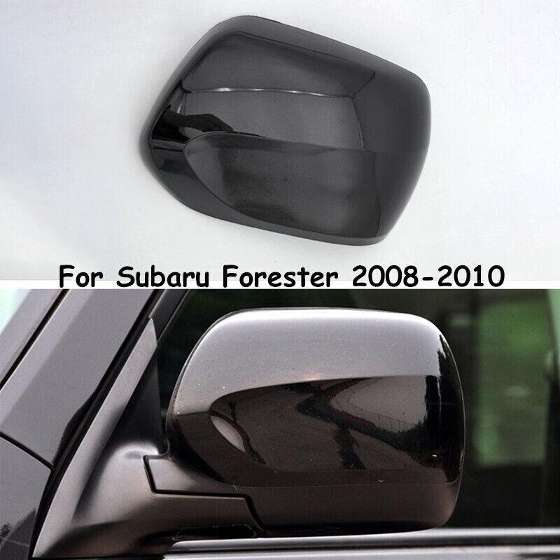 Black Left Side Rearview Mirror Cover Housing Cap for Subaru Forester 2008-2010