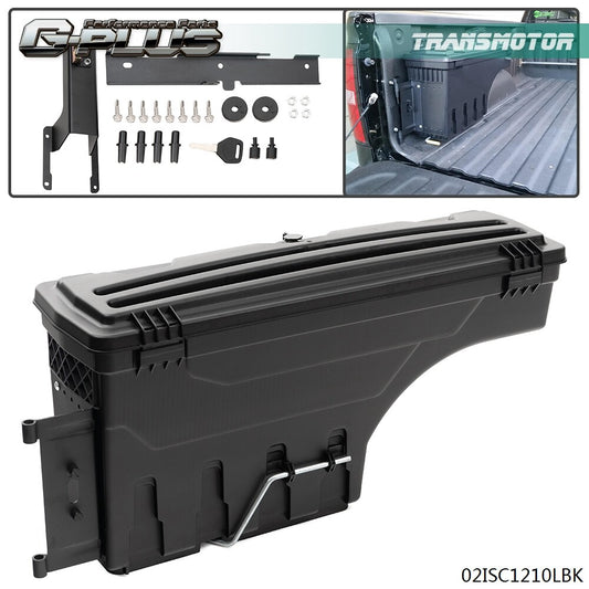 Truck Bed Left Side Storage Tool Box Fits 17-20 for F-350 Super Duty - v