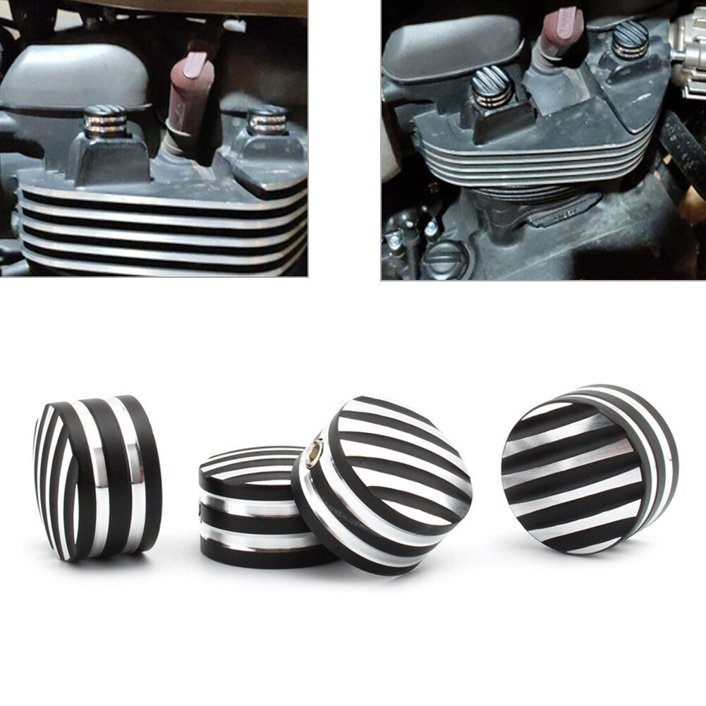 Billet bearbeitete Kopfschrauben-Abdeckkappe f¨¹r T120 Thruxton Scrambler 4 St¨¹ck