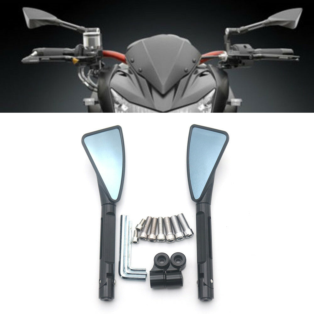 Black CNC Aluminum Rearview Side Mirror for Honda for Suzuki for Kawasaki Street Bike