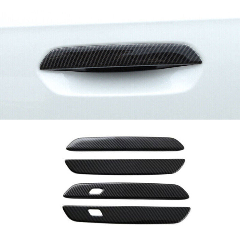 Carbon Fiber Exterior Side Door Handle Molding Cover Trims for BMW X1 2023-2025