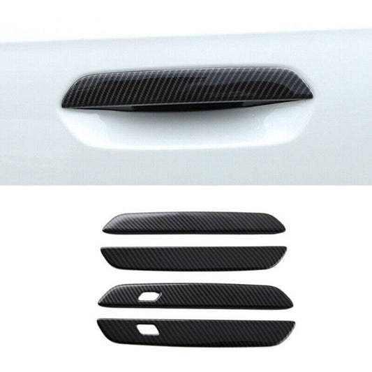 Carbon Fiber Exterior Side Door Handle Molding Cover Trims for BMW X1 2023-2025