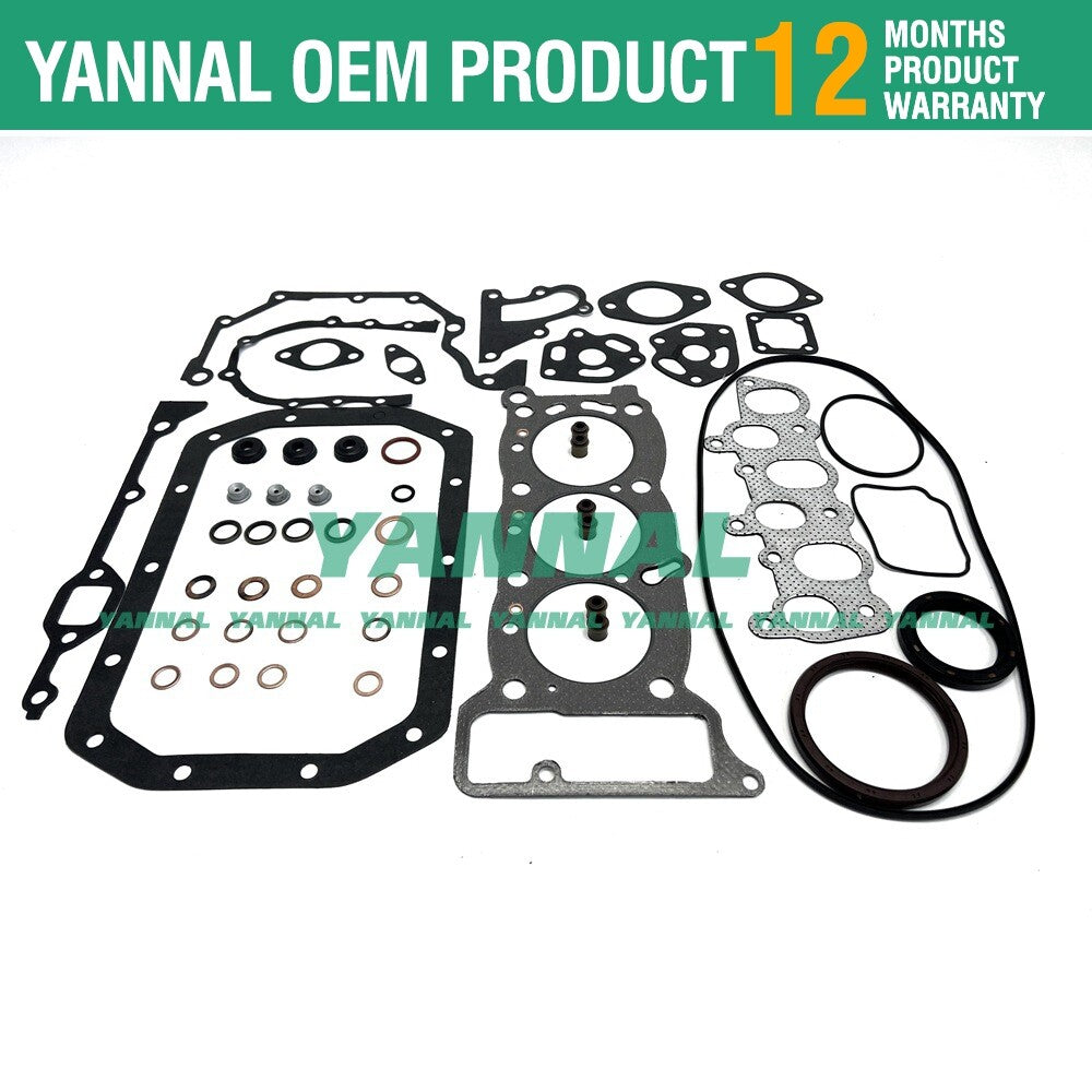 3KC1 Full Overhaul Gasket Kit for Isuzu S85UX S100F2 Excavators -