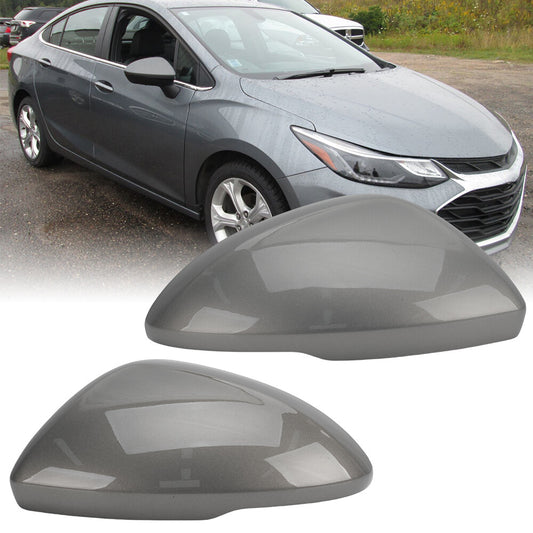 2¡Á F¨¹r for Chevrolet for Cruze 17-19 Au?enspiegel Spiegelgeh?use Abdeckung Perlgrau L+R