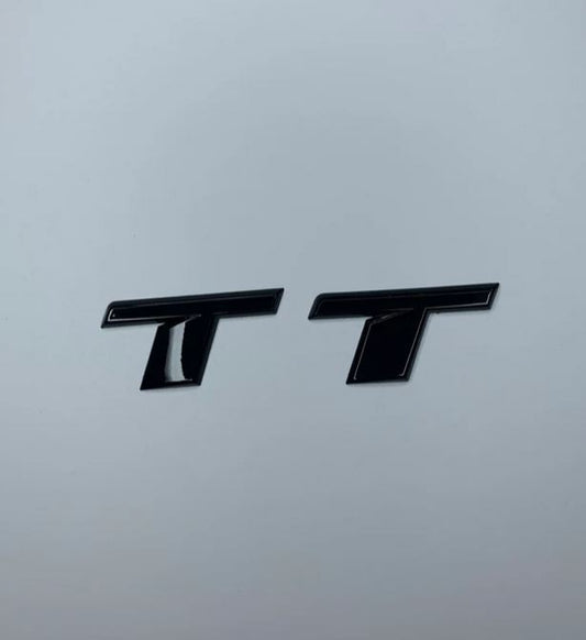 Suitable for Audi TT MK1 rear badge boot Trunk badge decal sticker in glossy black