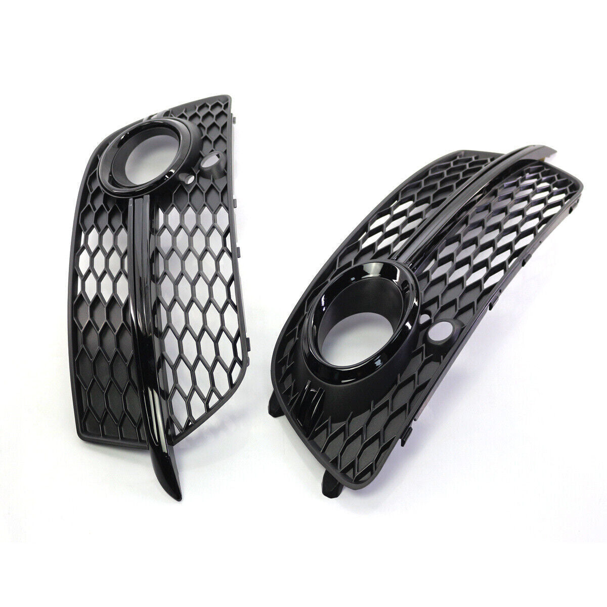A Pair Front Fog Light Grill Grille Cover Fit for Audi Q5 Sport S-Line 2013-2017 Q