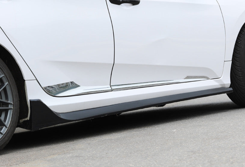 Chrome Car Side Body Door Sill Molding Cover Trim ABS for Honda for Civic 2016-2021