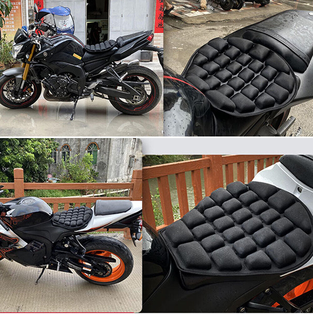 Motorcycle Universal for Seat Pad Comfort Gel Cushion Shock Pillow Cover Motorbike