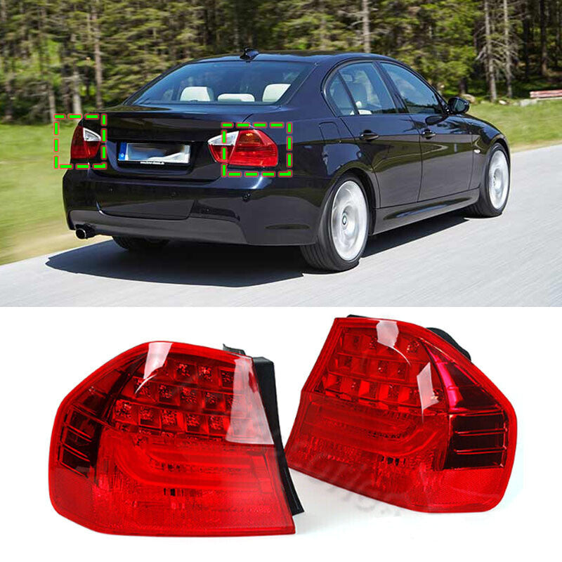 Pair Rear Tail Lights Stop LED Light for BMW 3 SERIES E90 2008 2009 2010-2011