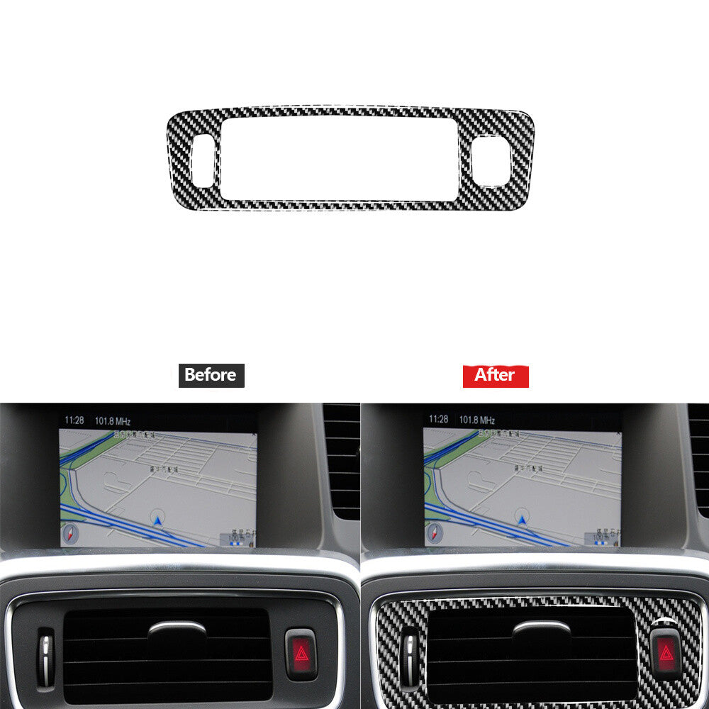 2Pcs Red Carbon Fiber Cupholder Side Trim Cover for Honda Accord Sedan 2003-2007 v