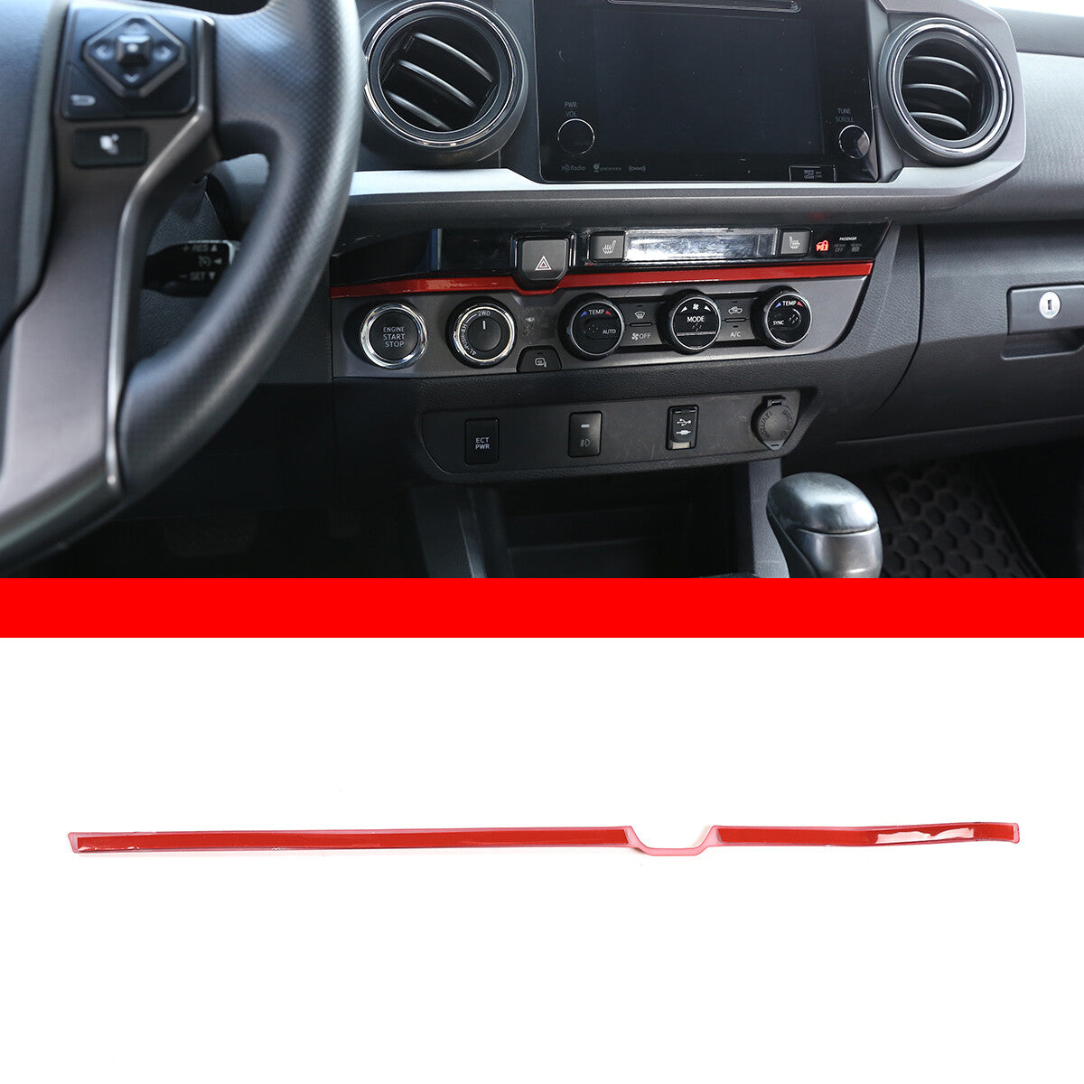 Carbon Fiber Car Circuit Panel Cover Trim For 2010-20 for 4Runner- v