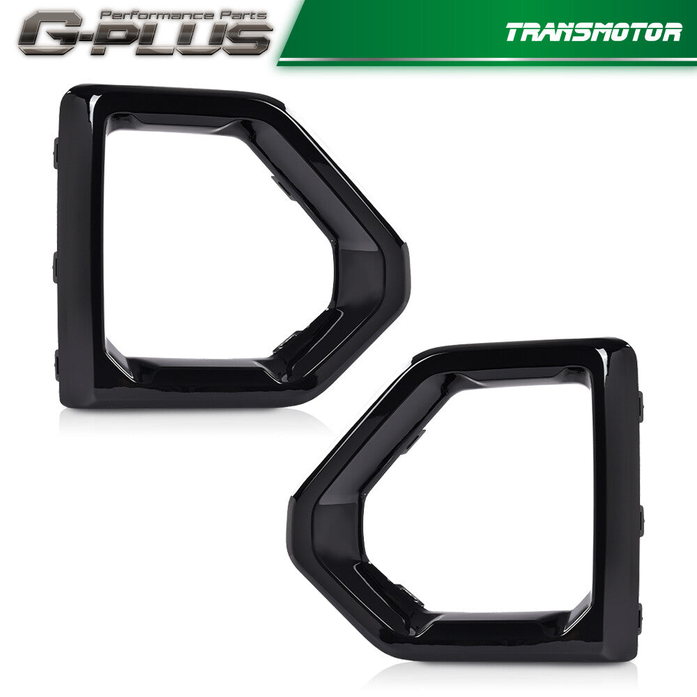 Suitable for 2019-2021 for GMC for Sierra 1500 Denali front fog light cover, black.