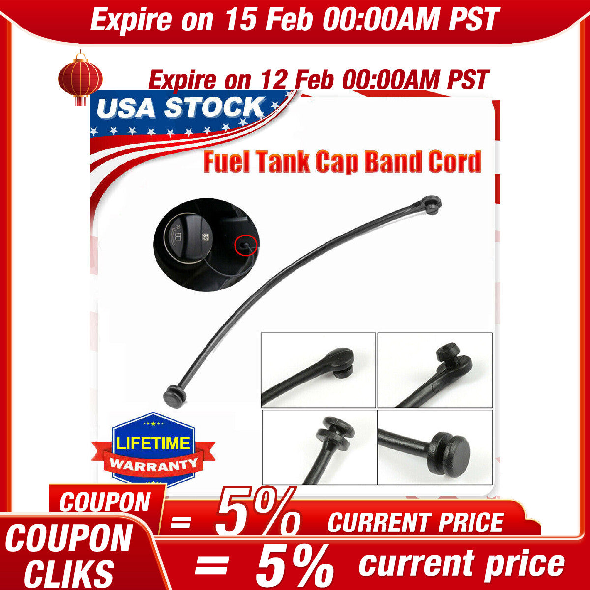 Fuel Gas Tank Cap Tether Wire for BMW E81 E8790 E88 E89 E71 E46 E90 E91 X3 X5 X6