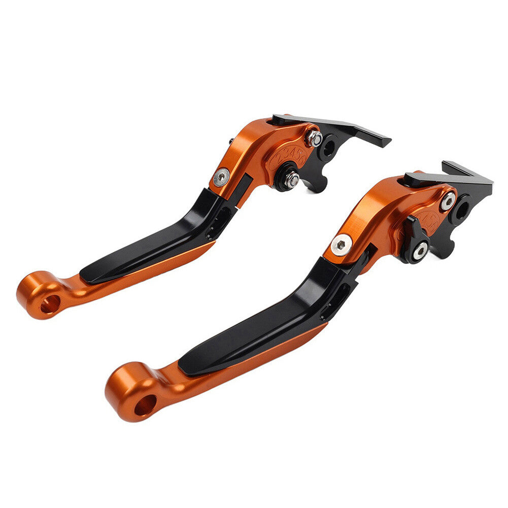 Folding Extendable Brake Clutch Levers for Suzuki GSXR600 GSXR750 11-21 Orange Q