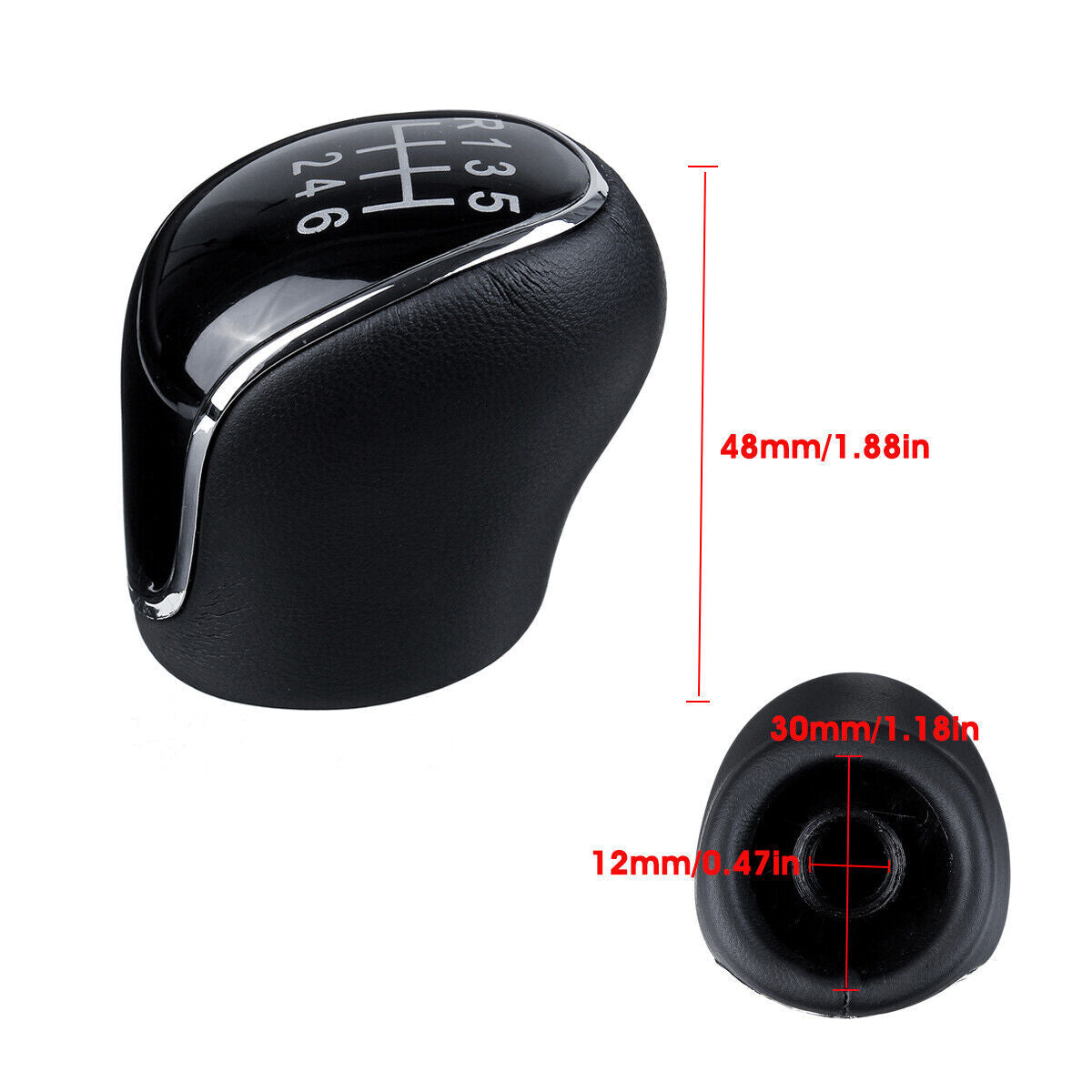 6 Speed Car Gear Stick Shift Knob Shifter  for ford  Mondeo IV S-MAX C-MAX Kuga Q