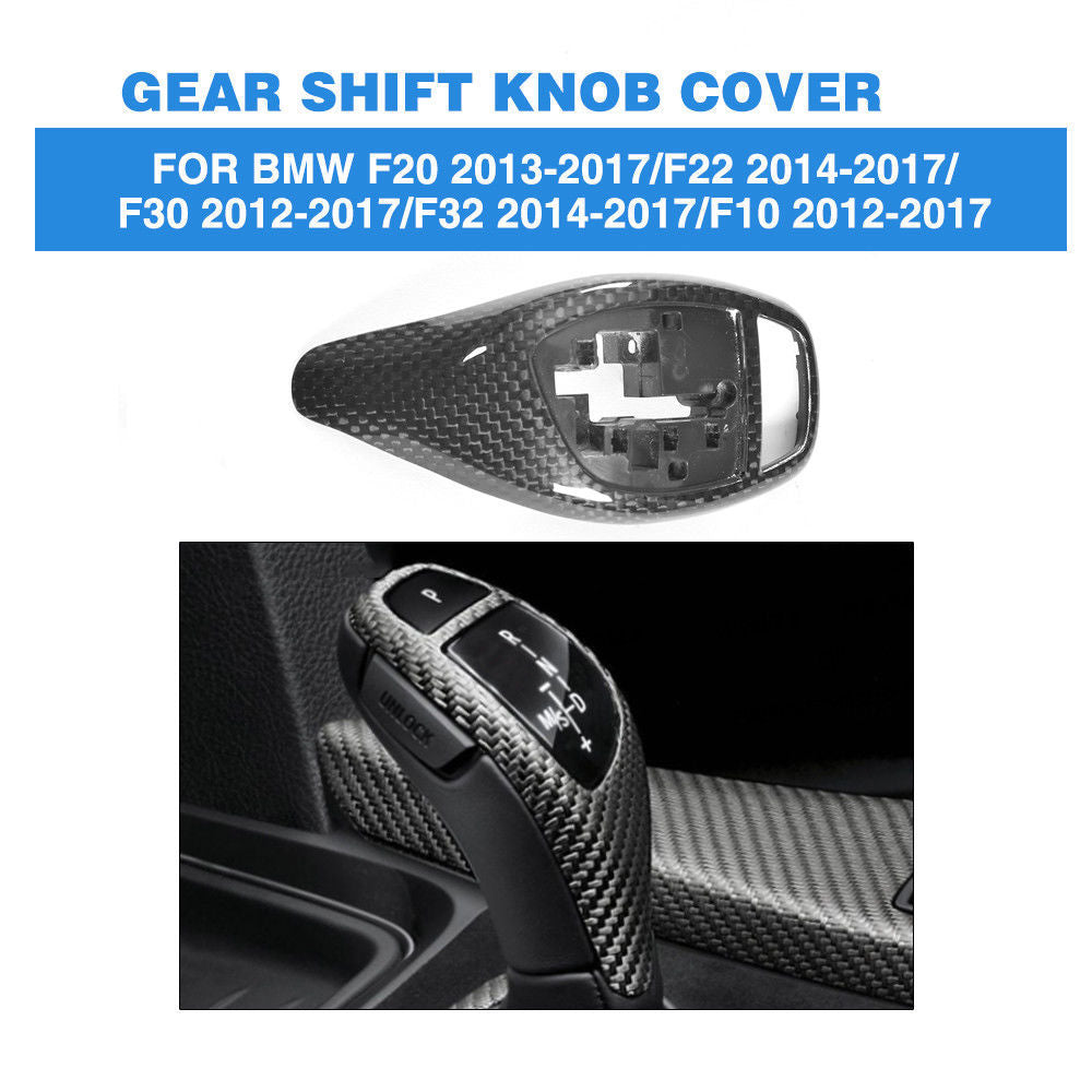 Carbon Fiber Gear Shift Cover Trim for BMW F30 F32 F22 F34 2 3 4 Series Shifter