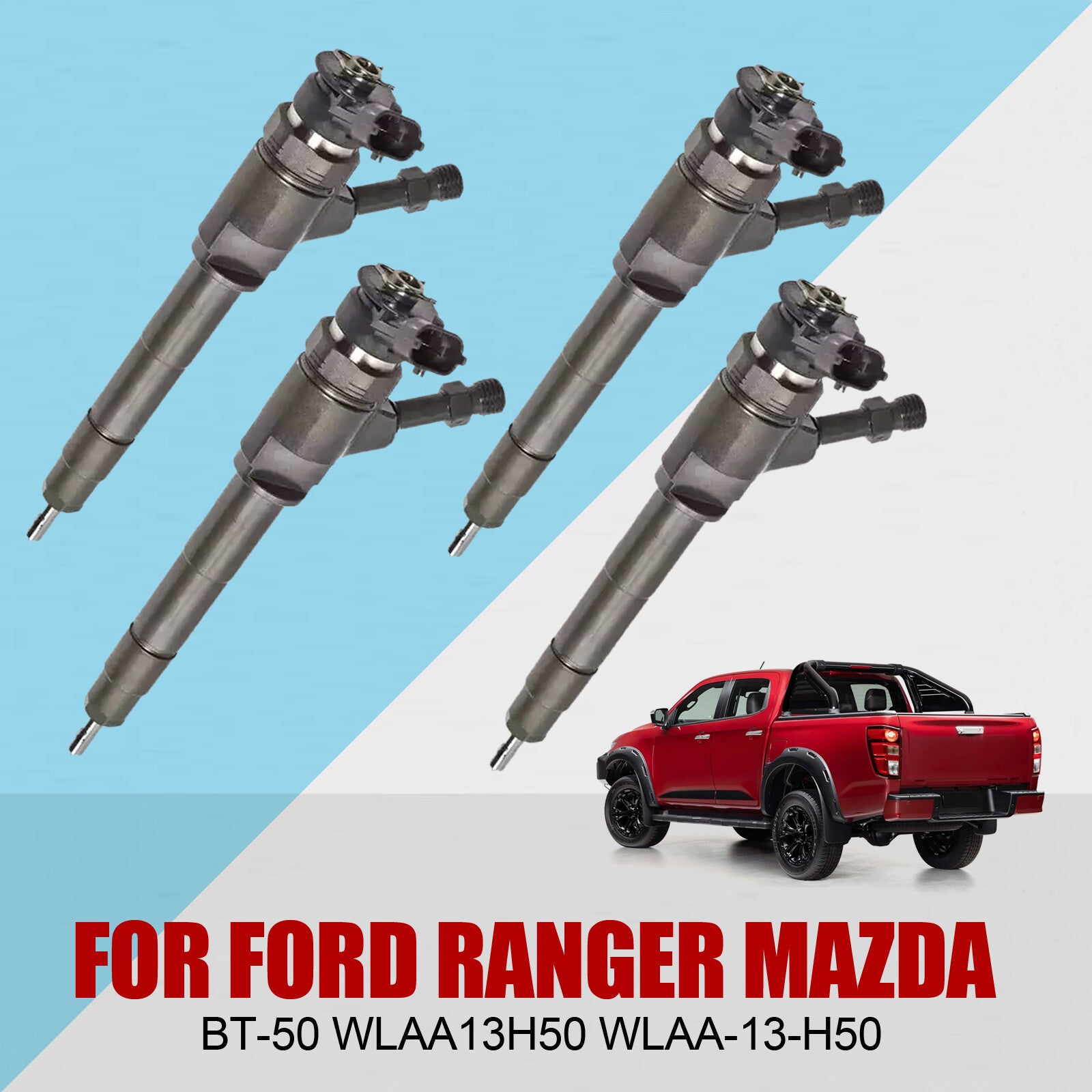 Diesel injectors suitable for Ford Ranger for Mazda BT-50 WLAA13H50 WLAA-13-H50 0445110250
