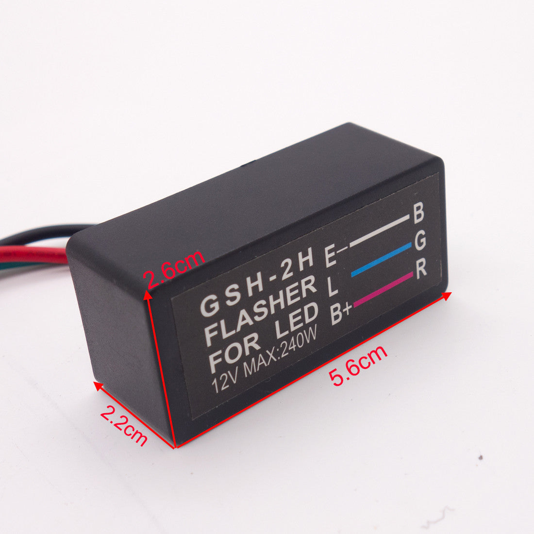 240W 3-Pin Turn Signal Flasher Relay For Motorcycle ATV Lamp LED Light DC 12V Q