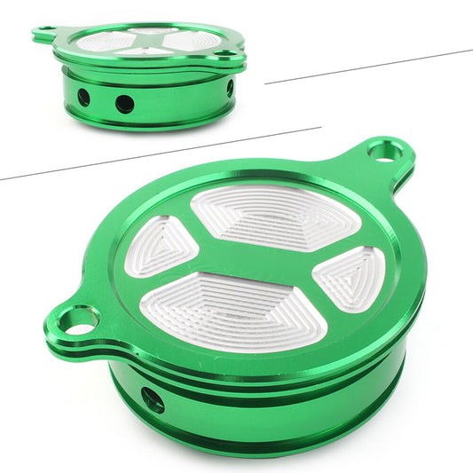 for Kawasaki KX450F 2006-15 KLX450R 2008-15 2015 CNC Engine Oil Filter Cover Cap Q