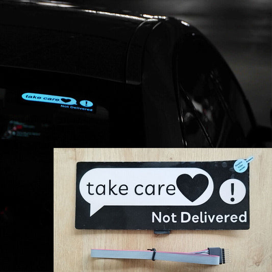 New Take Care 4Heart Car Glow Panel LED Sticker Light Auto Electric Marker